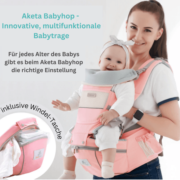 Aketa Babyhop - Die einzige Babytrage für maximalen Komfort für Dich & Dein Baby